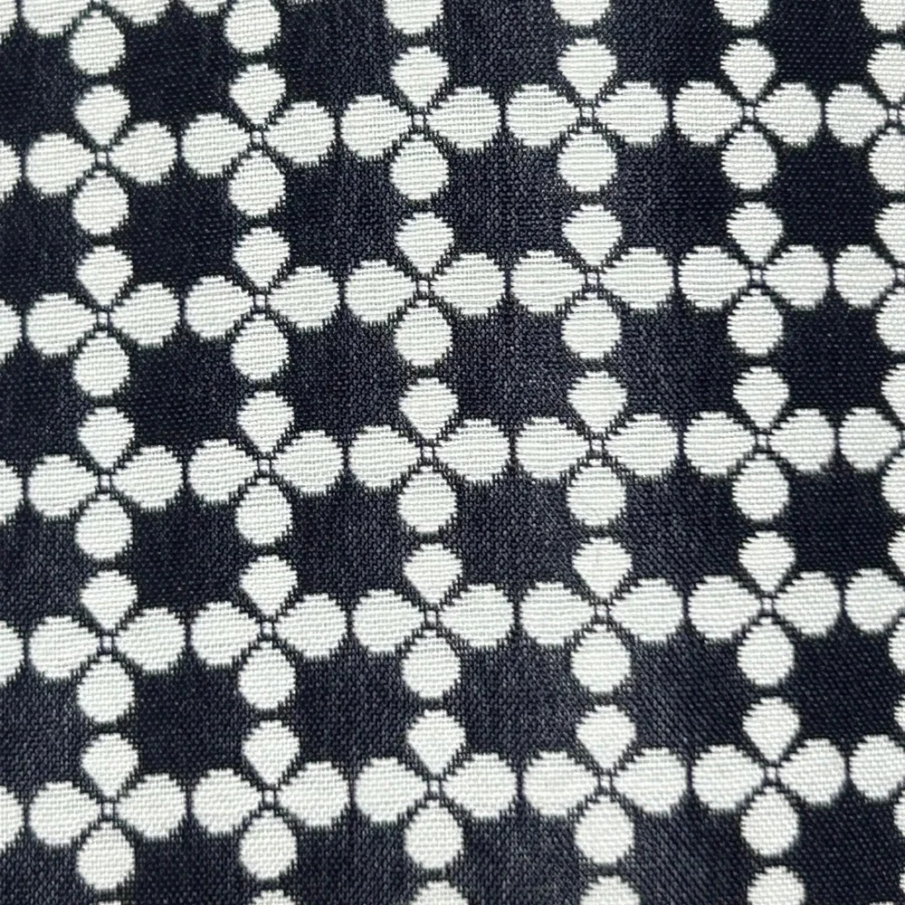 Brooks‎ Brothers Pencil Skirt Women 8 Navy Blue Black Geometric Quatrefoil New
